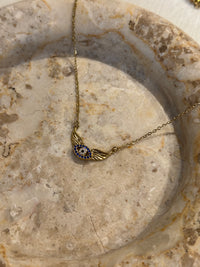 Starlight Winged Eye - κολιέ stainless steel