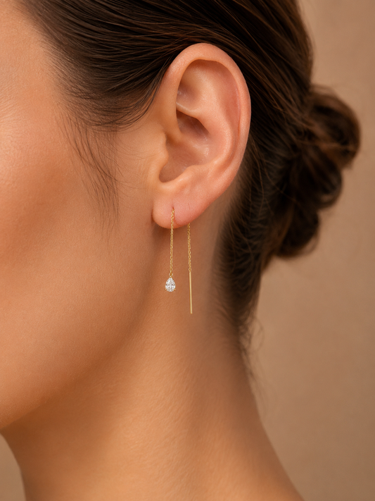 Tear-Drop - μονά σκουλαρίκια stainless steel