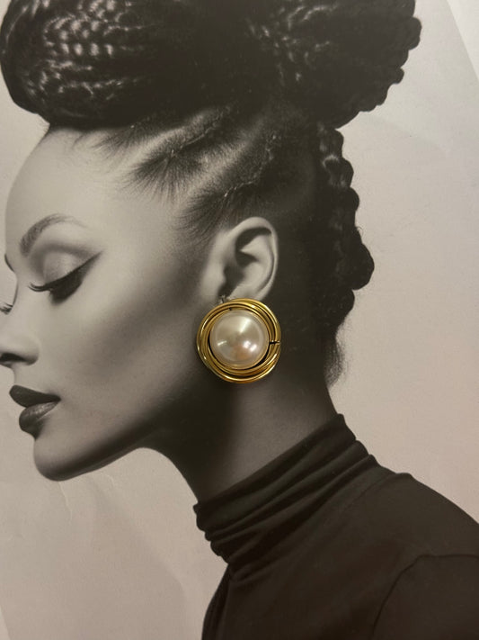 Lunar Pearl – σκουλαρίκια stainless steel