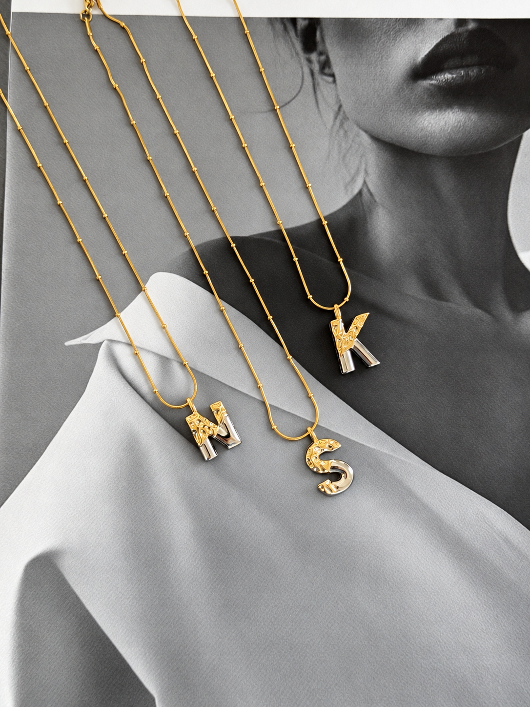 Littera Duo - κολιέ stainless steel