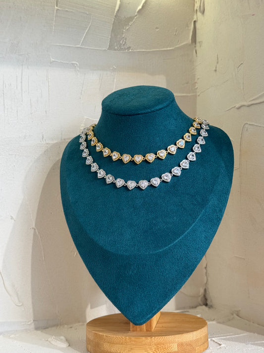 HeartGlow Luxe-κολιέ stainless steel