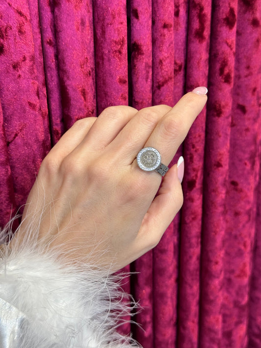 CrownCircle silver – δαχτυλίδι stainless steel