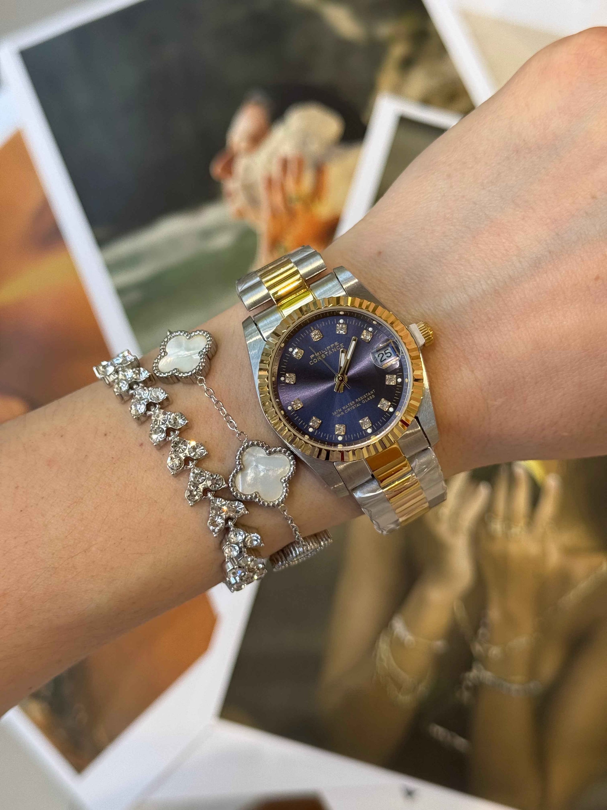 PARIS MIDNIGHT (medium) - Αδιάβροχο Premium Ρολόι Stainless Steel