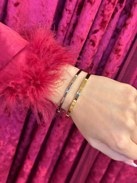 Karma Bangle -χειροπέδα stainless steel