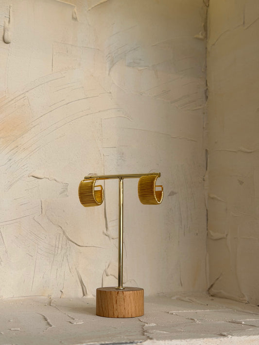 Rib Hoops – σκουλαρίκια ανθεκτικός ορείχαλκος