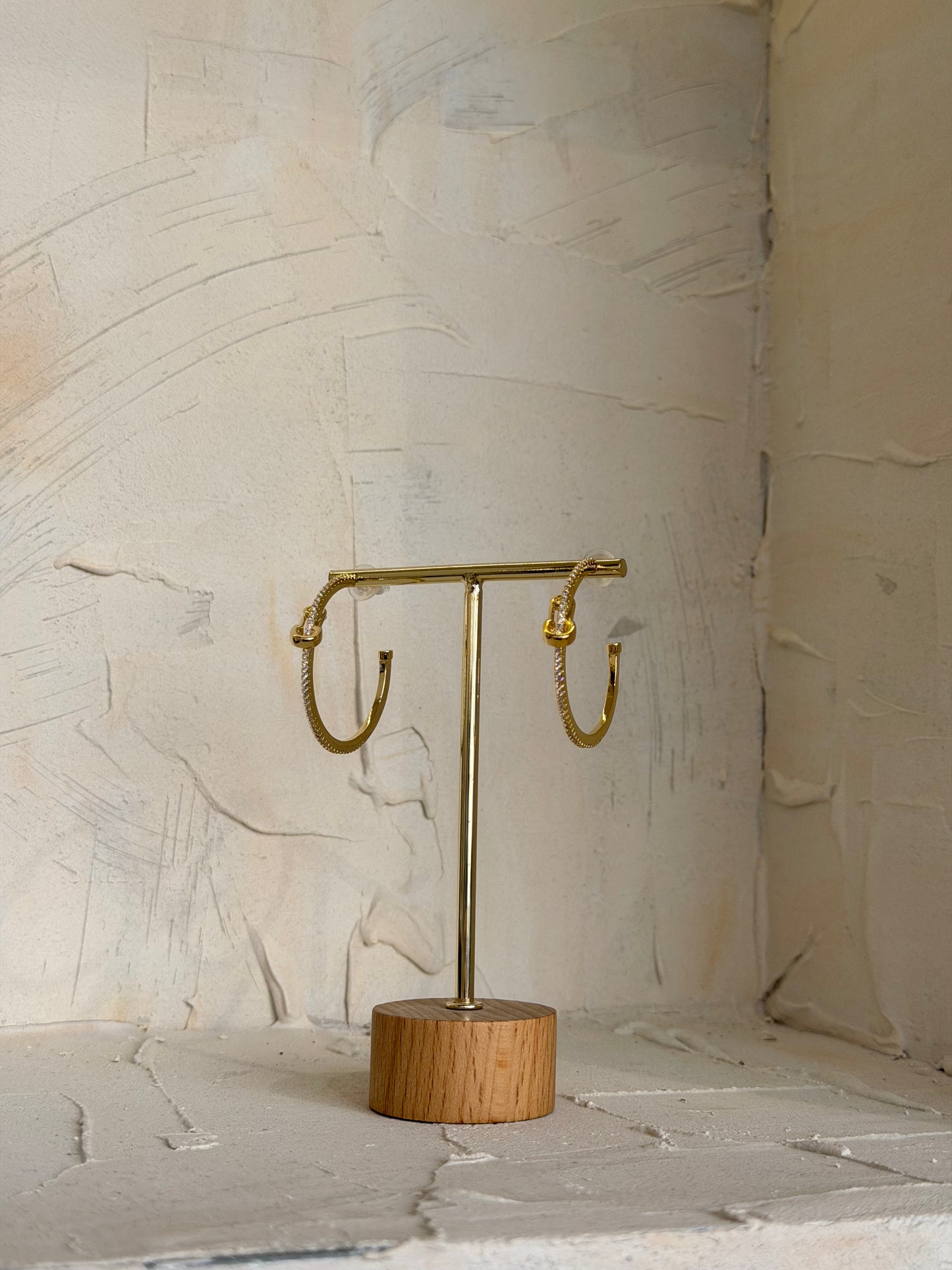 Knot Hoops – σκουλαρίκια ανθεκτικός ορείχαλκος