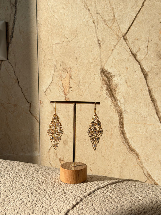 Atelier Crystal – σκουλαρίκι ανθεκτικός ορείχαλκος