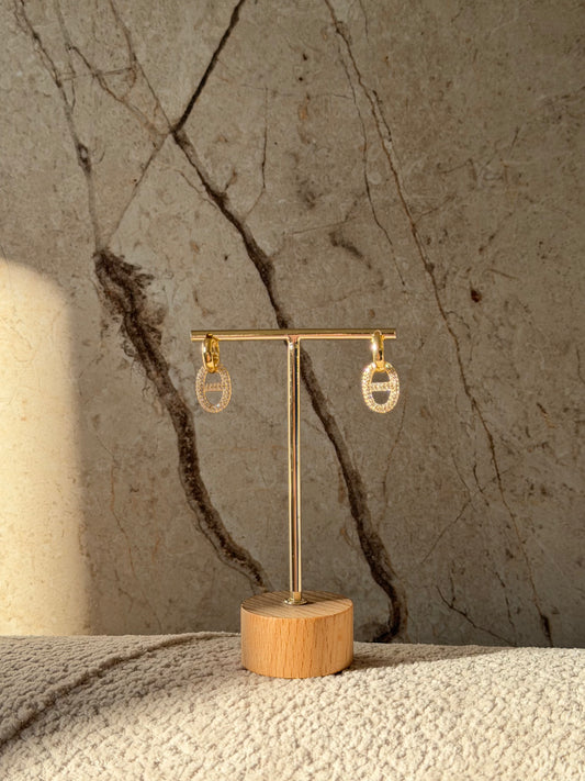 Halcyon Oval – σκουλαρίκι stainless steel