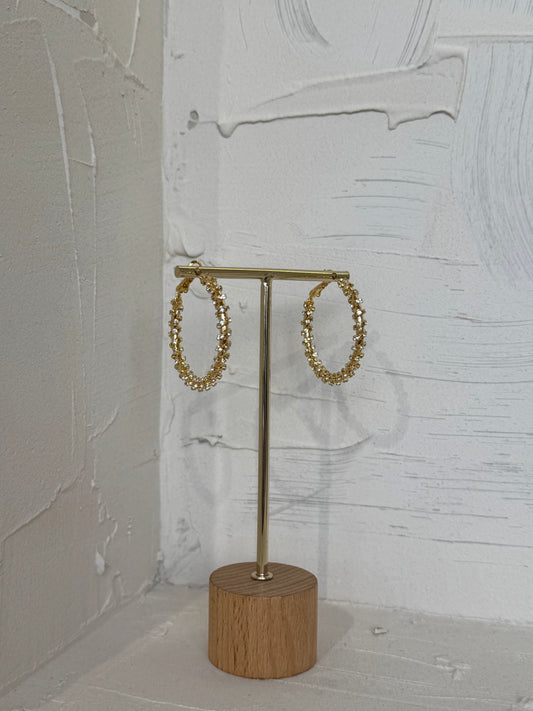 Luminé Circle – σκουλαρίκι ανθεκτικός ορείχαλκος