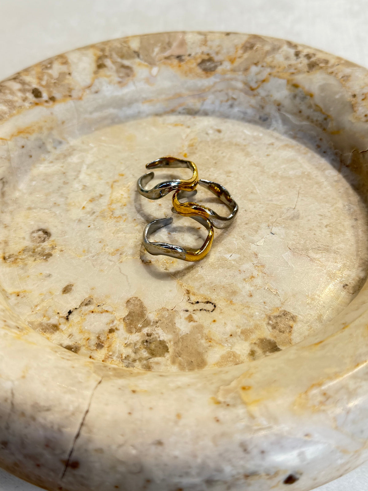 DUALIS - Two Tone Rings Ανοξείδωτο Ατσάλι