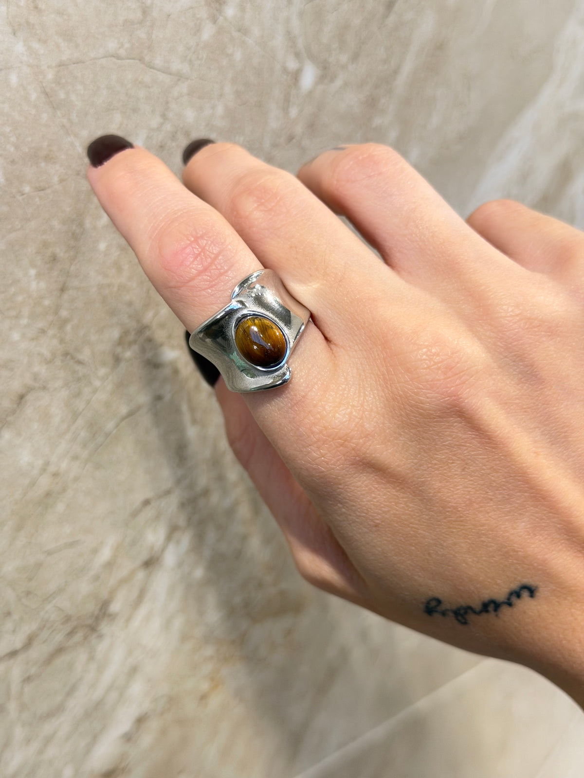 GAIA - Earth Essence Ring  Ανοξείδωτο ατσάλι .