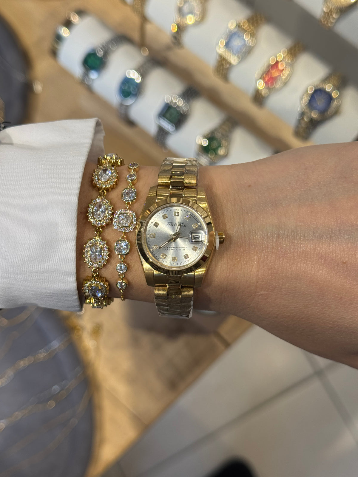 Verona Gold Silver (small) - Premium Ρολόι Stainless Steel