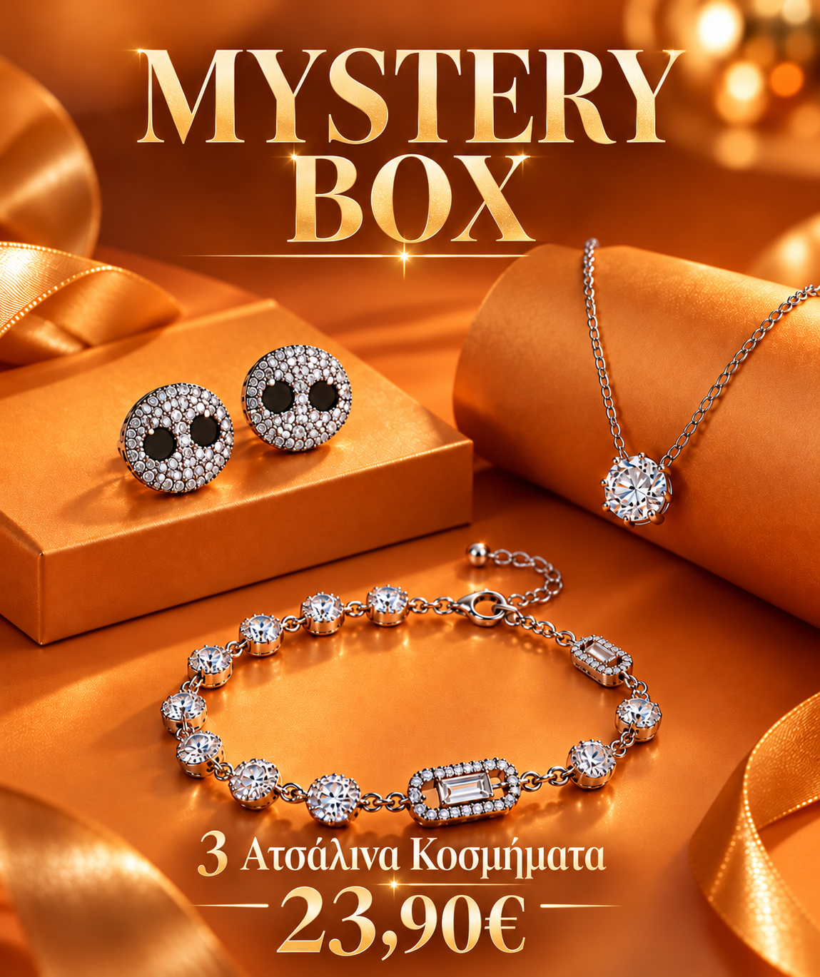 Вирусна лятна мистериозна кутия 🧿3 стоманени бижута
