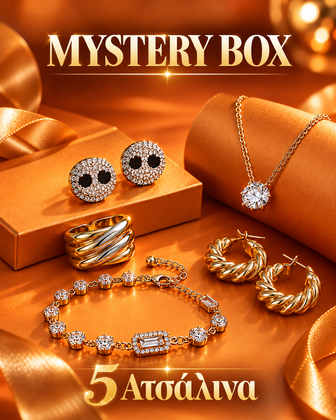 VIRAL MYSTERY BOX ✨5 ΑΤΣΑΛΙΝΑ ΚΟΣΜΗΜΑΤΑ